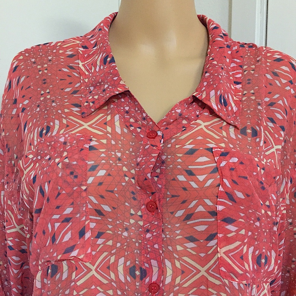 Free People Easy Rider Button Down Top - Picture 7 of 16